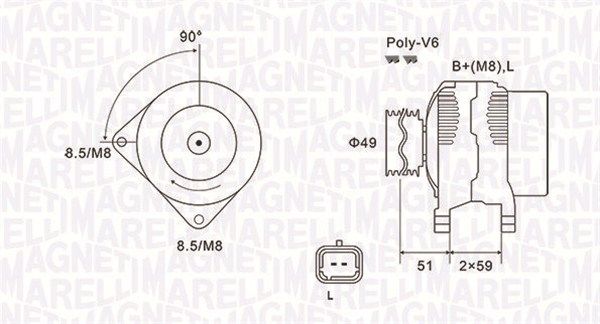 MAGNETI MARELLI Generaator 063731881010